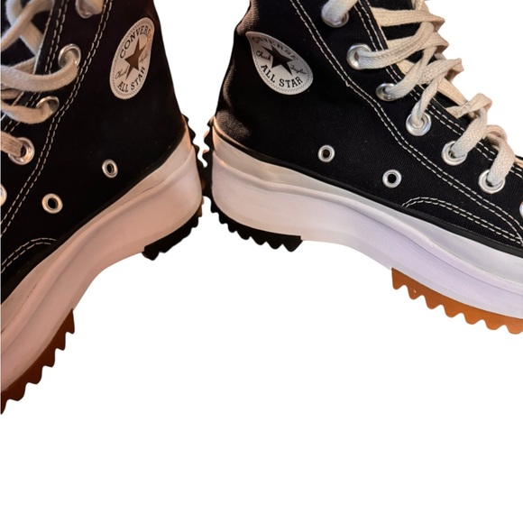 Converse Run Star Hike Platform Sneaker - Black / White / Gum - Picture 2 of 7